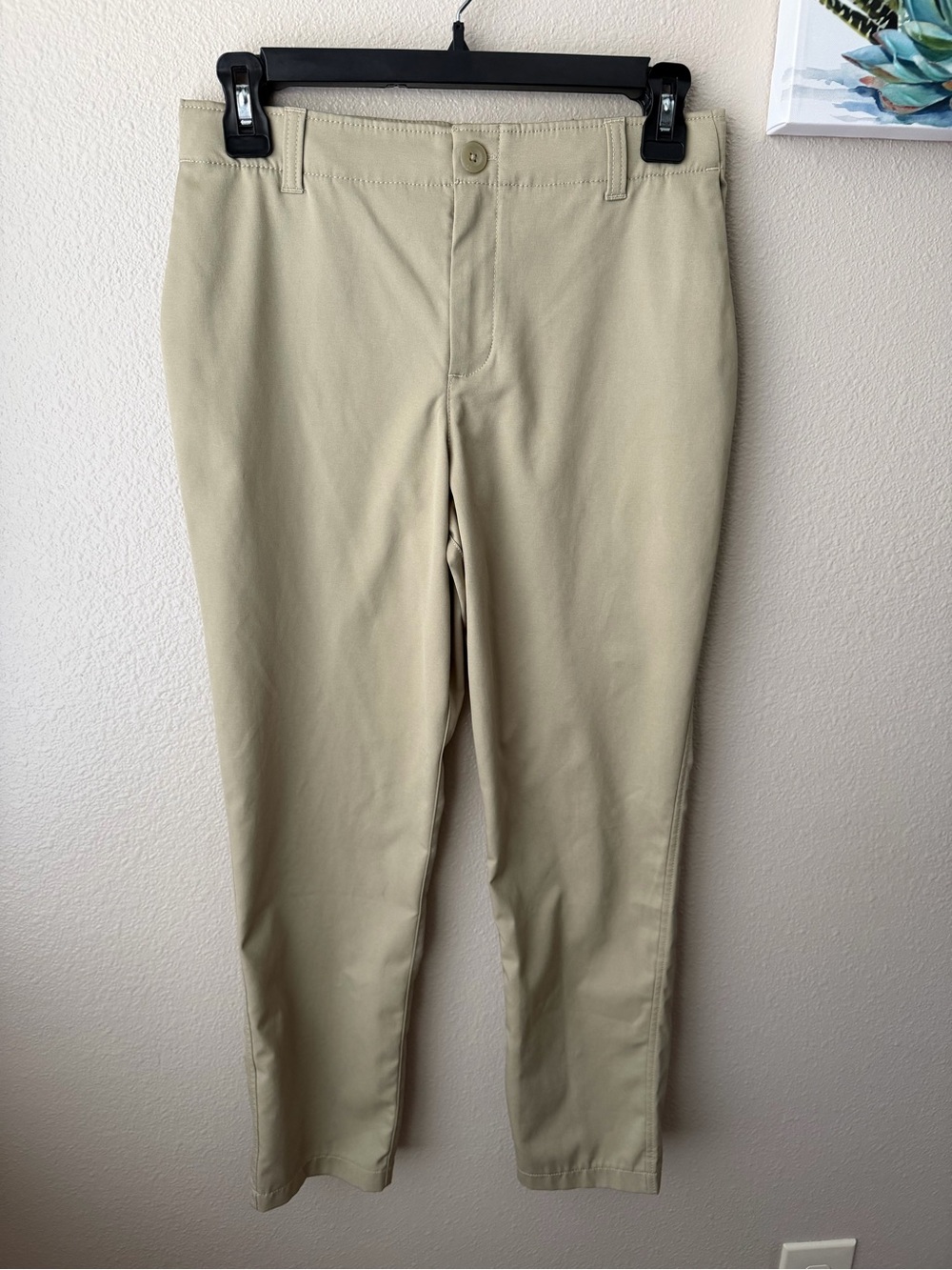 Under Armour Golf Pants Boys 14 Khaki Tapered Performance Chino Moisture Wicking